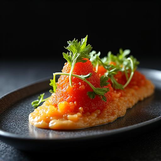 Plat signature chef restaurant